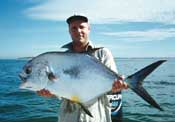 West Coast Permit run up and over 30 pounds with surprising regularity.