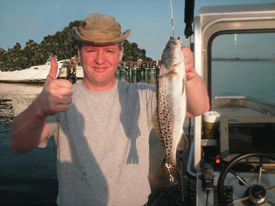 jacksonville fishing august report keeper trout inches largest being had