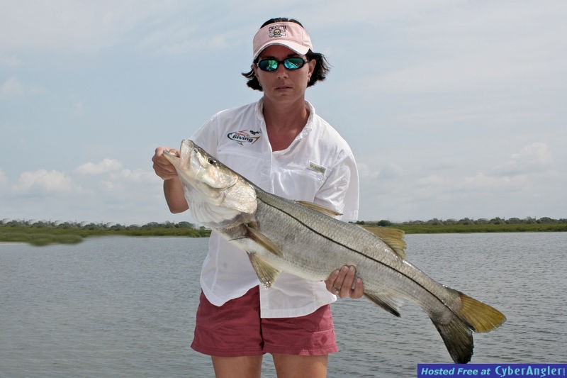 Charlotte B with big Snook