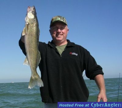 Happy Lake Erie walleye angler