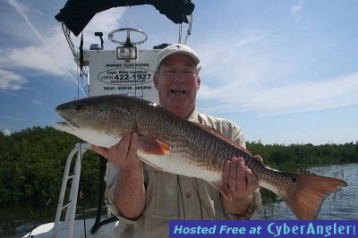 Jim Johnson with a 30-inch Redfish