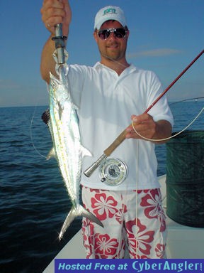 Justin Stewart Siesta Key fly Spanish mackerel