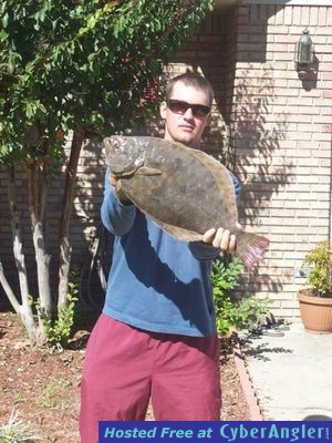 Captain Brant Peacher's personal best flounder