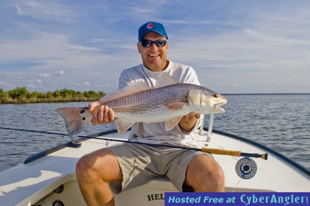 redfish-on-fly