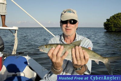 Fen Sartorius, from Santa Fe, NM, with a Turneffe Flats Lodge bonefish