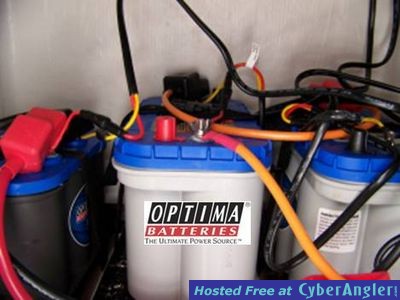 Three Optima Batteries Installed in Center Consol