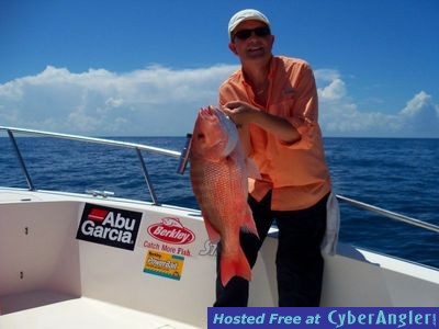 One of Danny's  many Red snapper he caught off Daytona Beach