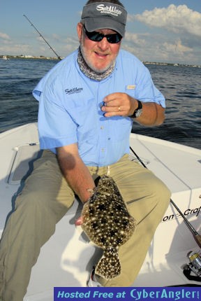 Capt. Dave Lear's Sarasota Bay CAL jig flounder