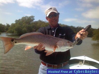 9 lb redfish caught by Bob Potter 2/9/2011