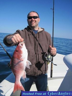 Red Snapper caught on light tackle