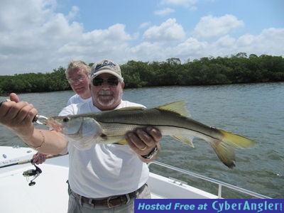 Larry's snook on light tackle