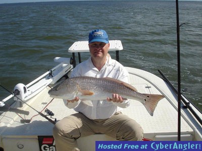 Jay caught this redfish with Capt. Joe