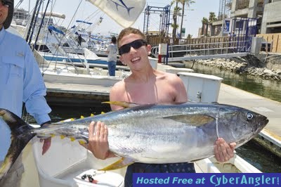 Noah Liebling with tuna