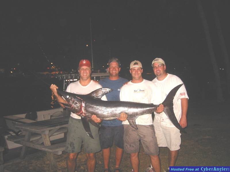 My First Swordfish! 110lbs 7/7/04
