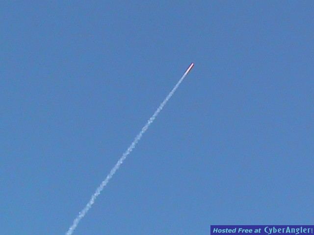 Rocket launch while fighting jumping Sailfish