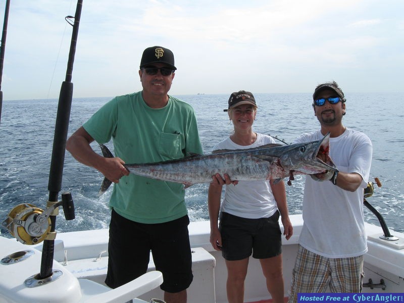Wahoo caught aboard Out of the Blue