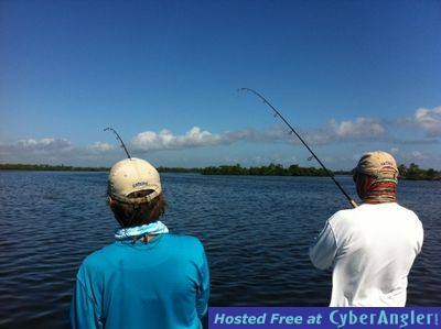 Boca grande redfish double