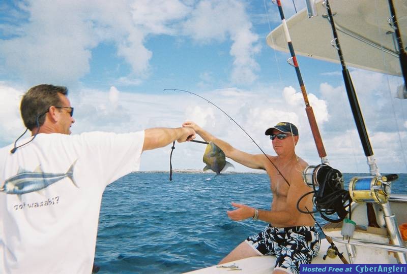 Willie and Todd in Bimini w/a trigger