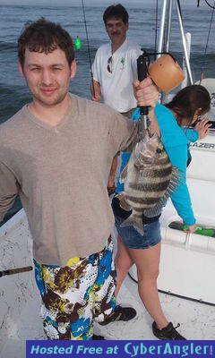 Glenn with a nice Sheepshead