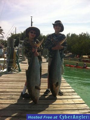 Aaby family with Amberjacks