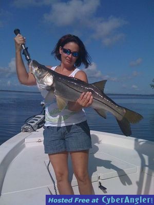 Sandi and her 35 1/2 snook