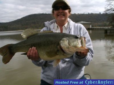 A Happy Angler with an 11 Pound Alabama Largemouth Bass!
