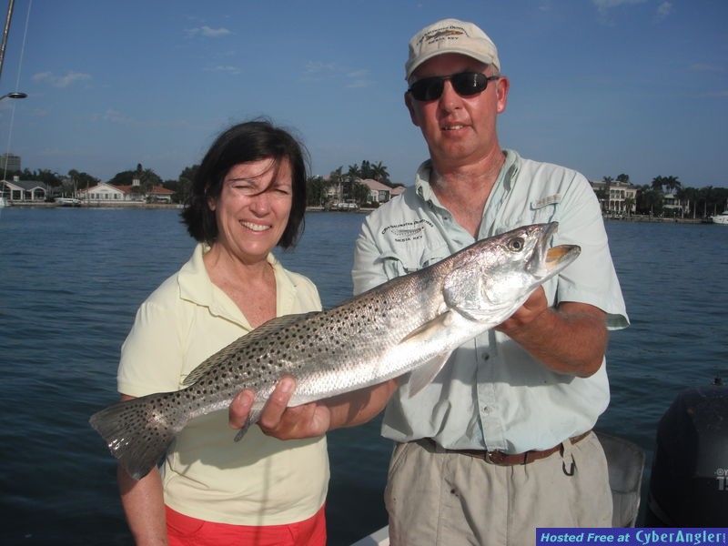 Speckled trout Sarasota with Sally