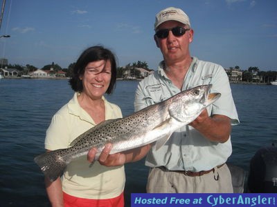Speckled trout Sarasota with Sally