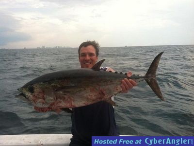 Big Tuna caught sportfishing with Fishing Headquarters