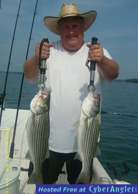 Striped Bass Fishing On Lake Lanier