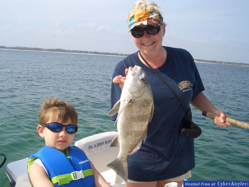 Samantha with a nice Black Drum!!