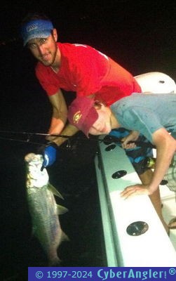 Garrett's first tarpon