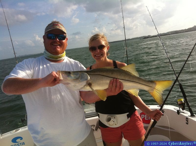 Ladies catch a lot of snook