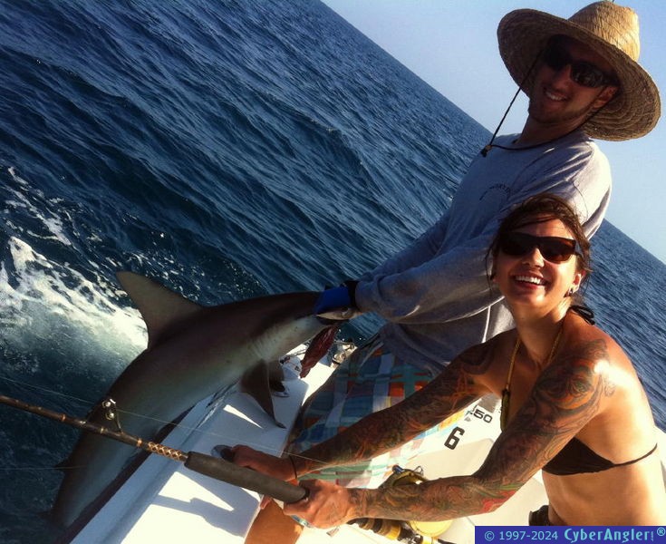 Jen finished the day with this hammerhead