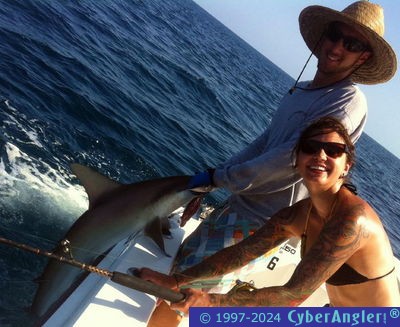 Jen finished the day with this hammerhead