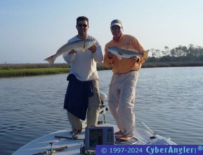 Capt. Rob &amp; Ronnie Lawson double. Back Bay Adventures
