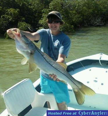 15 lb. snook caught with Capt. Todd Geroy
