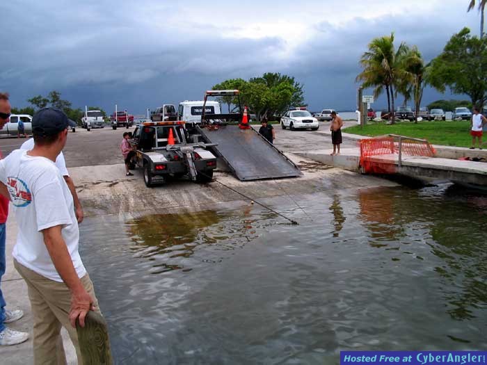 Jeep taking a swim