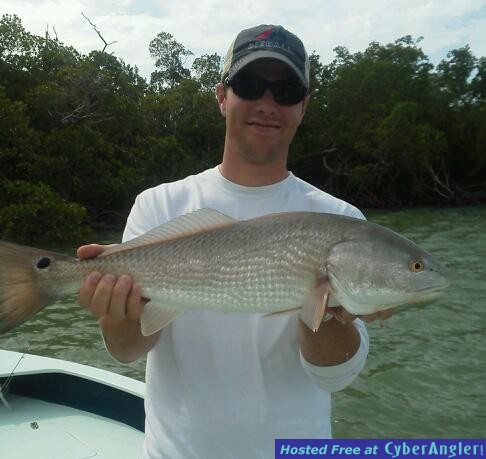 Naples redfish caught with Capt. Todd Geroy