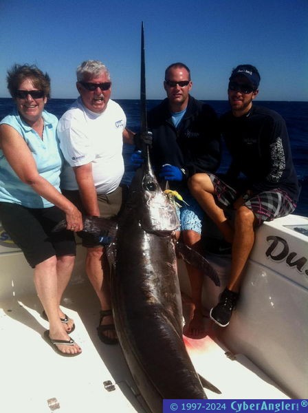 Laura's 250 lb swordfish