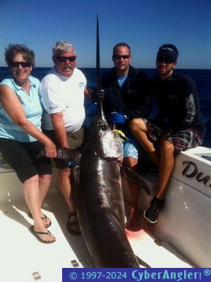 Laura's 250 lb swordfish