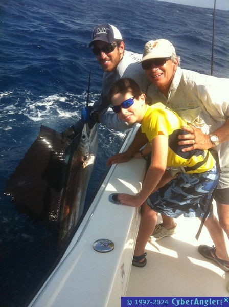 Laura's 250 lb swordfish