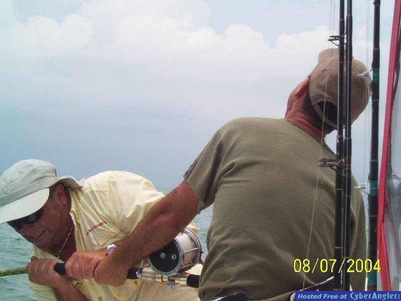 Fishing is a contact sport!