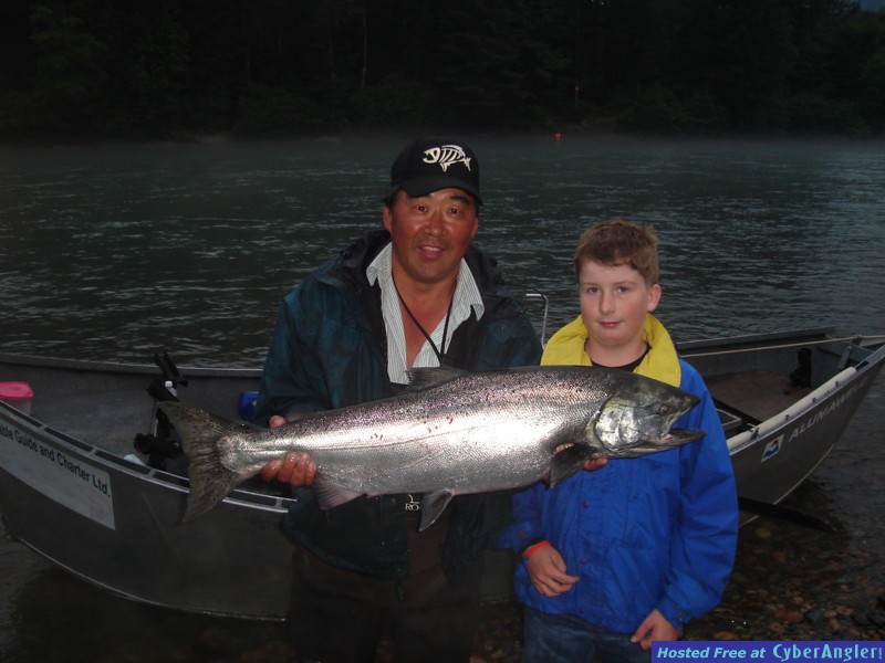 Proud young fisherman!