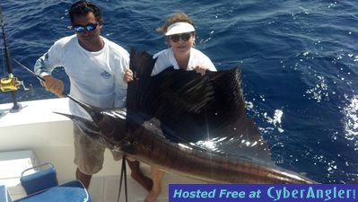 Yvette Wagner Sailfish with www.queposfishing.com