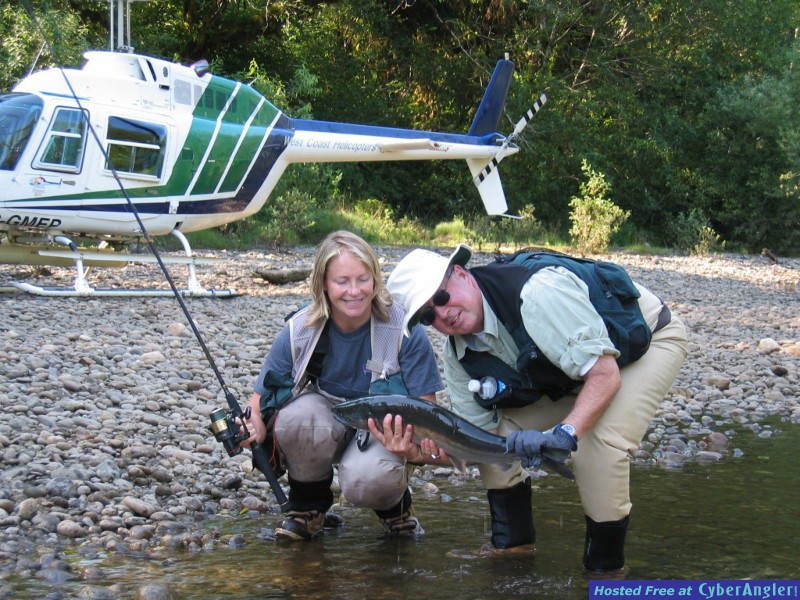 Helicopter fishing paradise