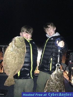 Kids gigging flounder