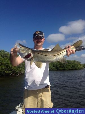 Brandon with his 32 1/2 first ever snook