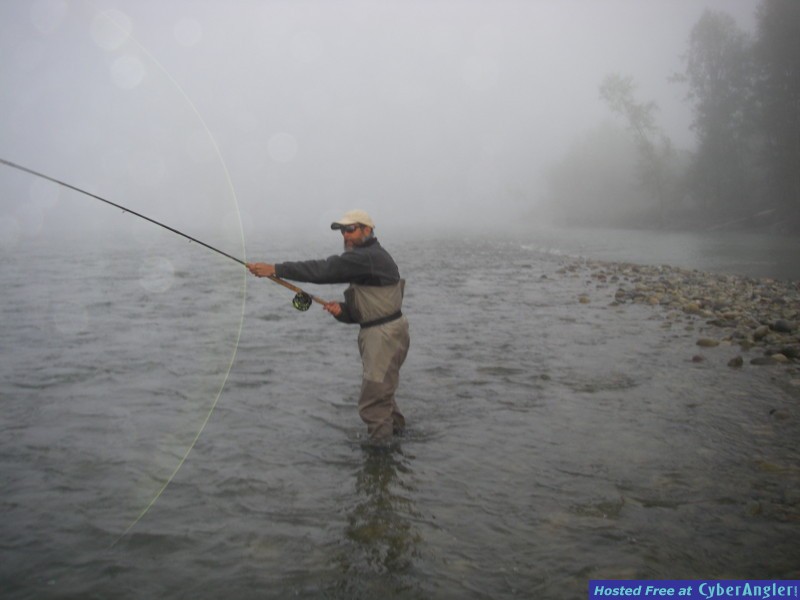 Spey casting on the mighty Skeena river