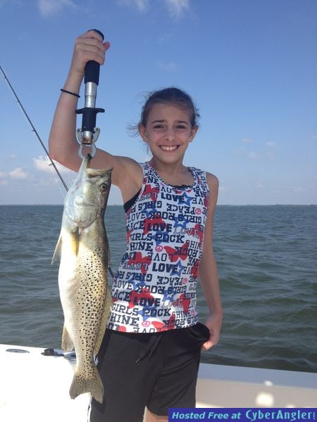 Hannah and her monster trout